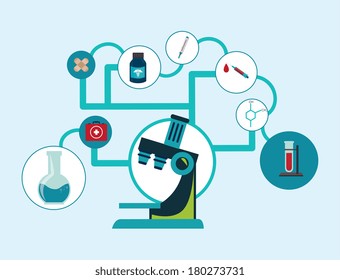 laboratory graphic design over background vector illustration  