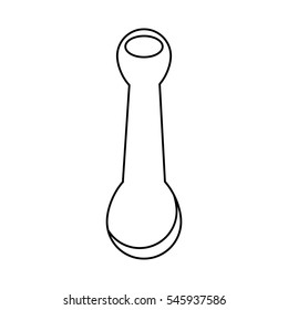 laboratory grinder isolated icon vector illustration design