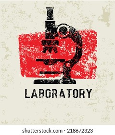 Laboratory grunge symbol,grunge vector