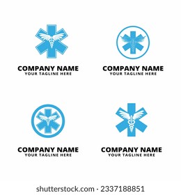 laboratory heakth wing logo vector