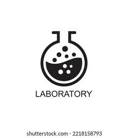 icono de laboratorio, vector de icono de biología