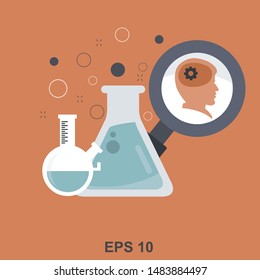 laboratory icon colorful and isolated vector illustration