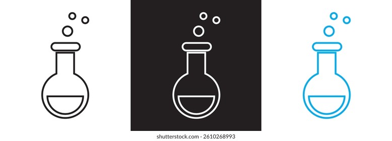 Laboratory icon .Design for decoration, sticker, icon, etc. Vector illustration. isolated on white and black background. EPS 10