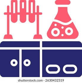 Laboratory Icon Fill Vector Illustration