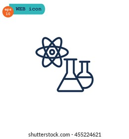  Laboratory icon flat.