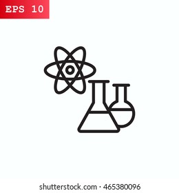  Laboratory icon flat.