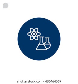  Laboratory icon flat.