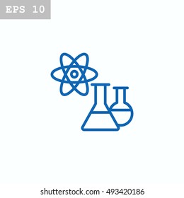  Laboratory icon flat.