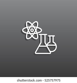  Laboratory icon flat.