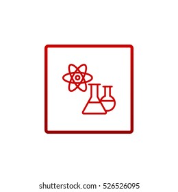  Laboratory icon flat.