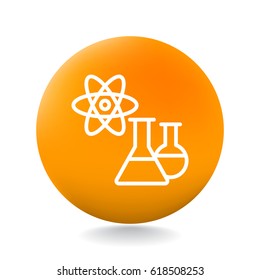 Laboratory icon flat.