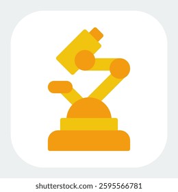 laboratory icon in flat color style