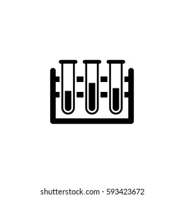Laboratory Icon. Flat Design. Isolated Illustration Tube