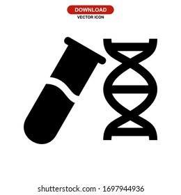 Icono de laboratorio o logotipo símbolo de signo aislado Ilustración vectorial - Iconos vectoriales de estilo negro de alta calidad
