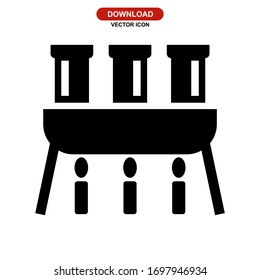 laboratory icon or logo isolated sign symbol vector illustration - high quality black style vector icons
