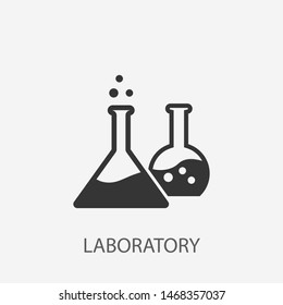 Laboratory icon. New trendy laboratory vector illustration symbol.