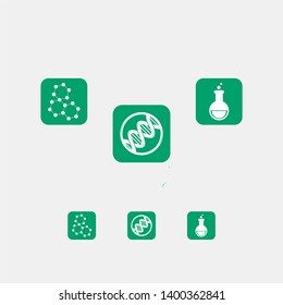 Laboratory Icon Pack Design Template
