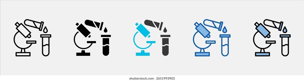 Laboratory Icon Pack Multistyle Illustration