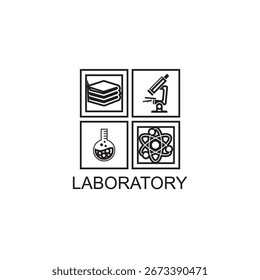 ícone de laboratório , ícone de ciência vetor