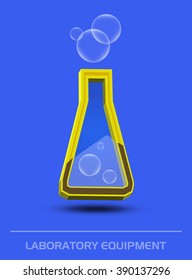 laboratory Icon Sign vector template