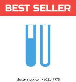 Laboratory icon . Single high quality outline symbol for web design or mobile app. Thin line sign for design logo. Blue pictogram on white background. Vector illustration.