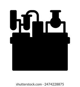 Laboratory icon. with a soild style. Suitable for use on websites, UI and mobile apps.