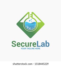 laboratory icon technology. test tube symbol logo design. EPS 10