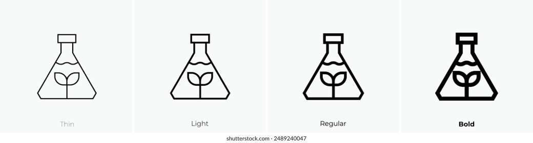 laboratory icon. Thin, Light Regular And Bold style design isolated on white background