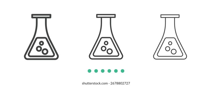 Laboratory icon. Thin line icon vector