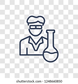Laboratory icon. Trendy linear Laboratory logo concept on transparent background from Science collection
