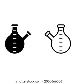 Laboratory icon vector. analyzes illustration sign. test tube symbol. chemistry logo.