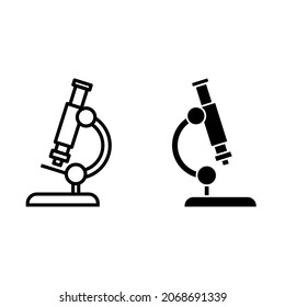 Laboratory icon vector. analyzes illustration sign. microscope symbol. chemistry logo.