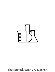 Laborsymbol, Vektorillustration Best Line Icon.