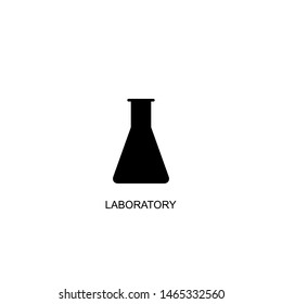 laboratory icon vector black design