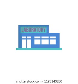 laboratory icon vector flat style