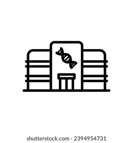 laboratory icon vector in line style