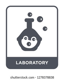 laboratory icon vector on white background, laboratory trendy filled icons from Chemistry collection, laboratory vector illustration
