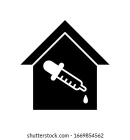  Símbolo y signo vectorial de icono de laboratorio