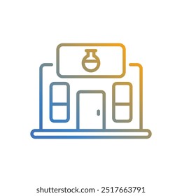 Icono de laboratorio Vector Ilustración de stock