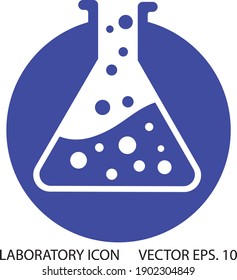 icono de laboratorio para el diseño de sitio web y logotipo. EPS vectoriales. 10