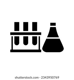 laboratory icon,lab equipment,chemical tube.isolated on white background