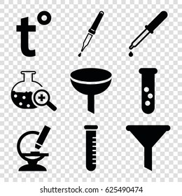 Laboratory icons set.  