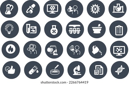 Laboratory Icons vector design tube