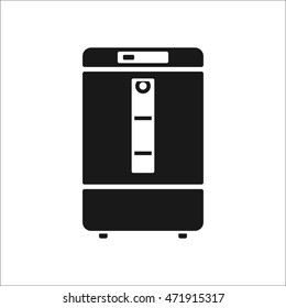 Laboratory incubator symbol sign simple icon on background