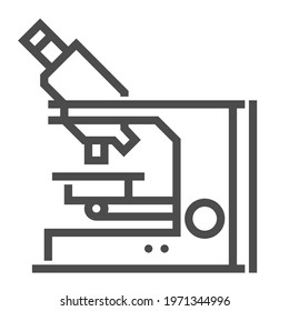 Laboratory industry, square line vector icon.