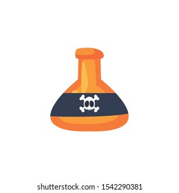 laboratory instrument with bubbles on white background vector illustration design