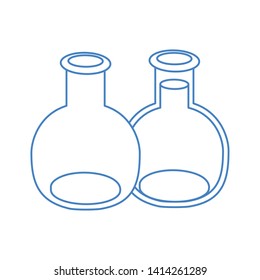 laboratory instruments in white background