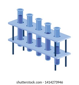 laboratory instruments in white background