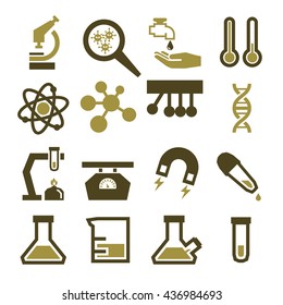 laboratory, lab icon set