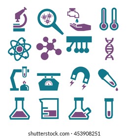 laboratory, lab icon set